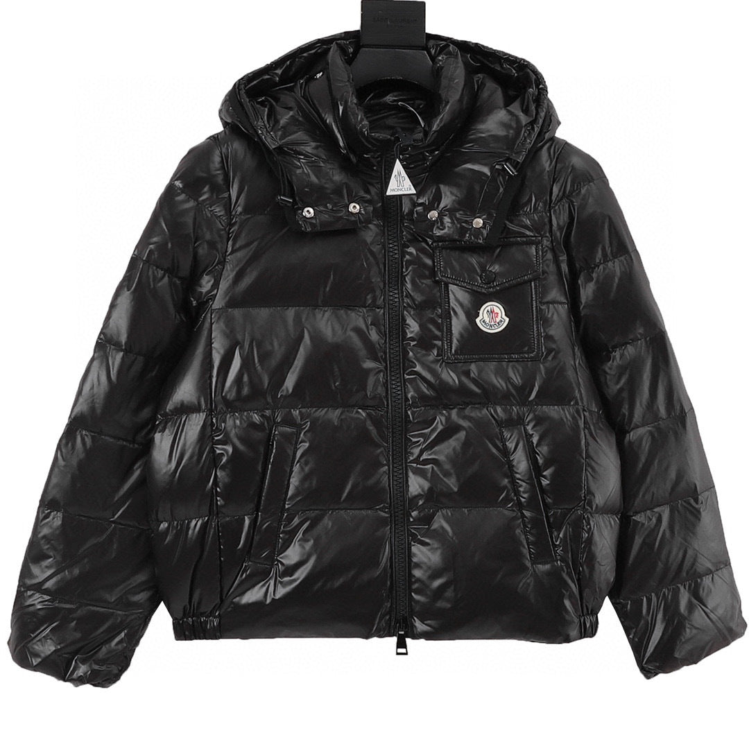 Moncler Women's Hooded Zip-Up Logo Down Jacket - view 1