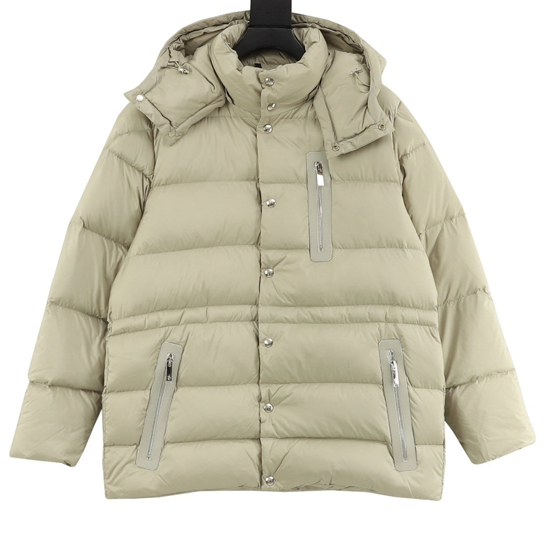 Moncler Hooded Zip-Up Graphic Down Jacket - view 1