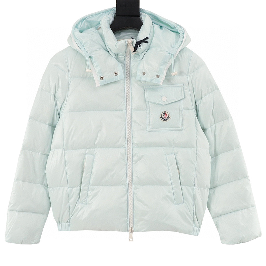 Moncler Women's Hooded Zip-Up Logo Down Jacket - view 1