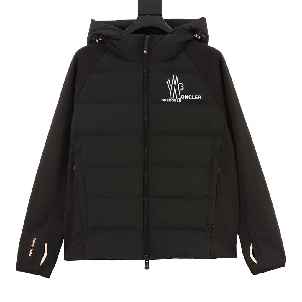 Moncler Hooded Zip-Up Graphic Down Jacket - view 1