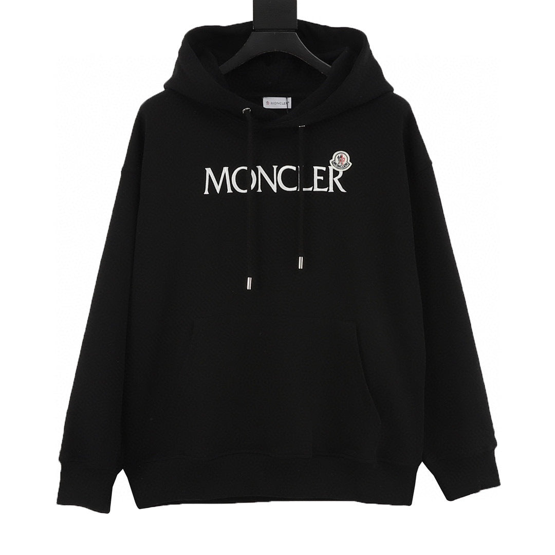 Moncler Hooded Logo Lightweight Hoodie - view 1