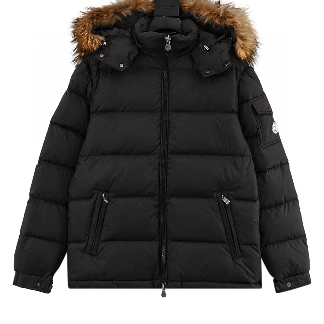 Moncler Men's Hooded Zip-Up Down Jacket - view 1