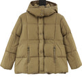 Moncler Women's Hooded Zip-Up Down Jacket - Black - view 1