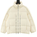 Moncler Zip-Up Embroidered Logo Down Jacket - view 1