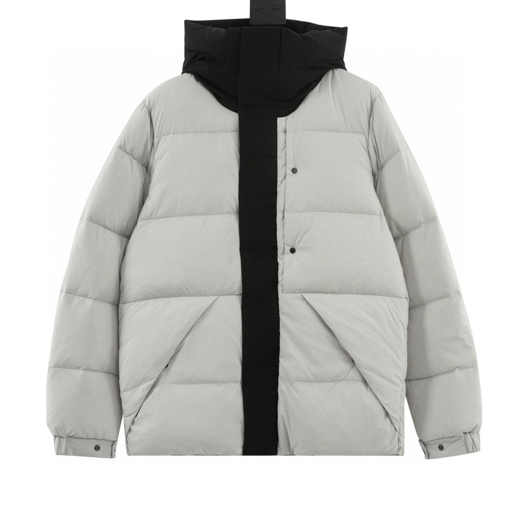 Moncler Hooded Zip-Up Logo Down Jacket - view 1