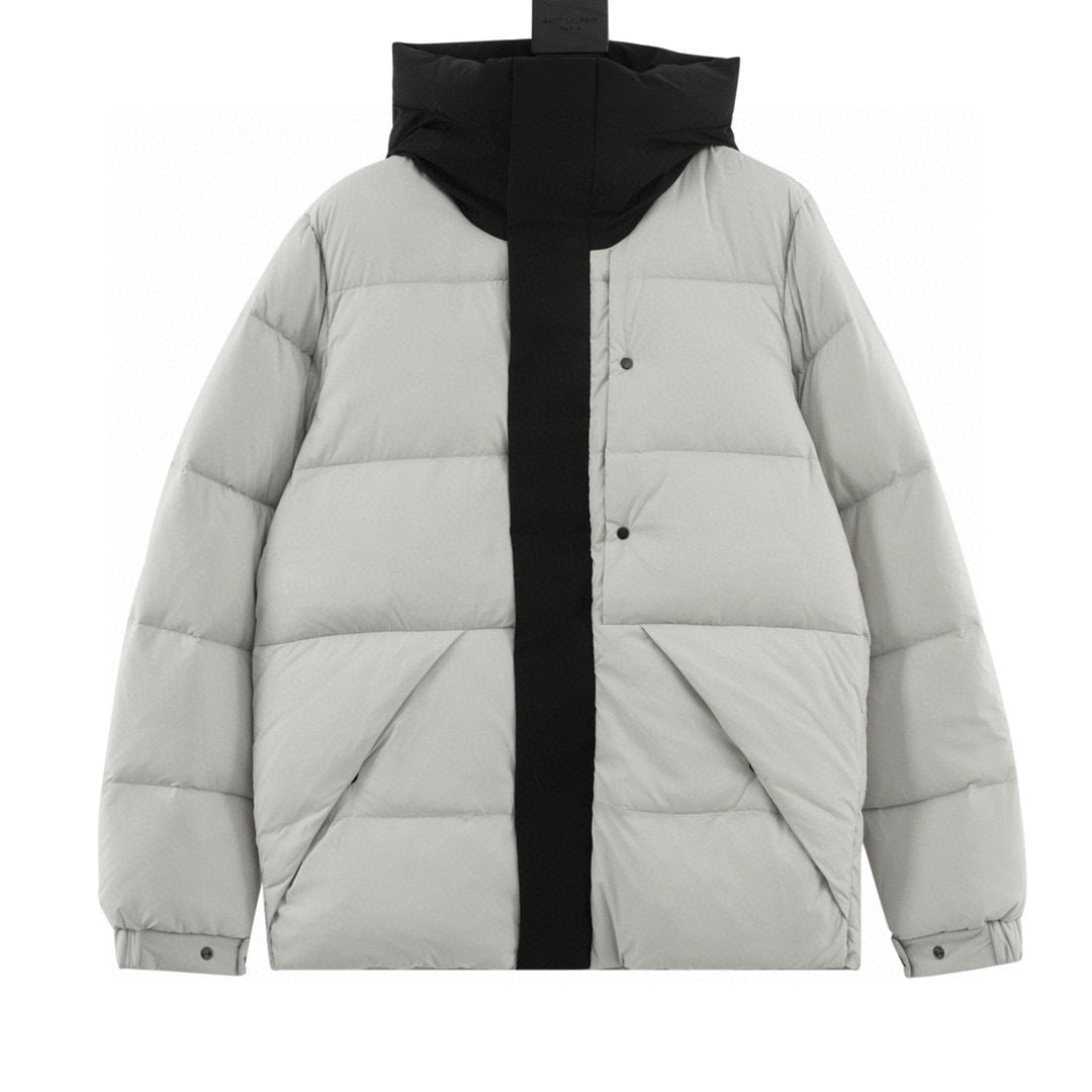 Moncler Hooded Zip-Up Logo Down Jacket - view 1
