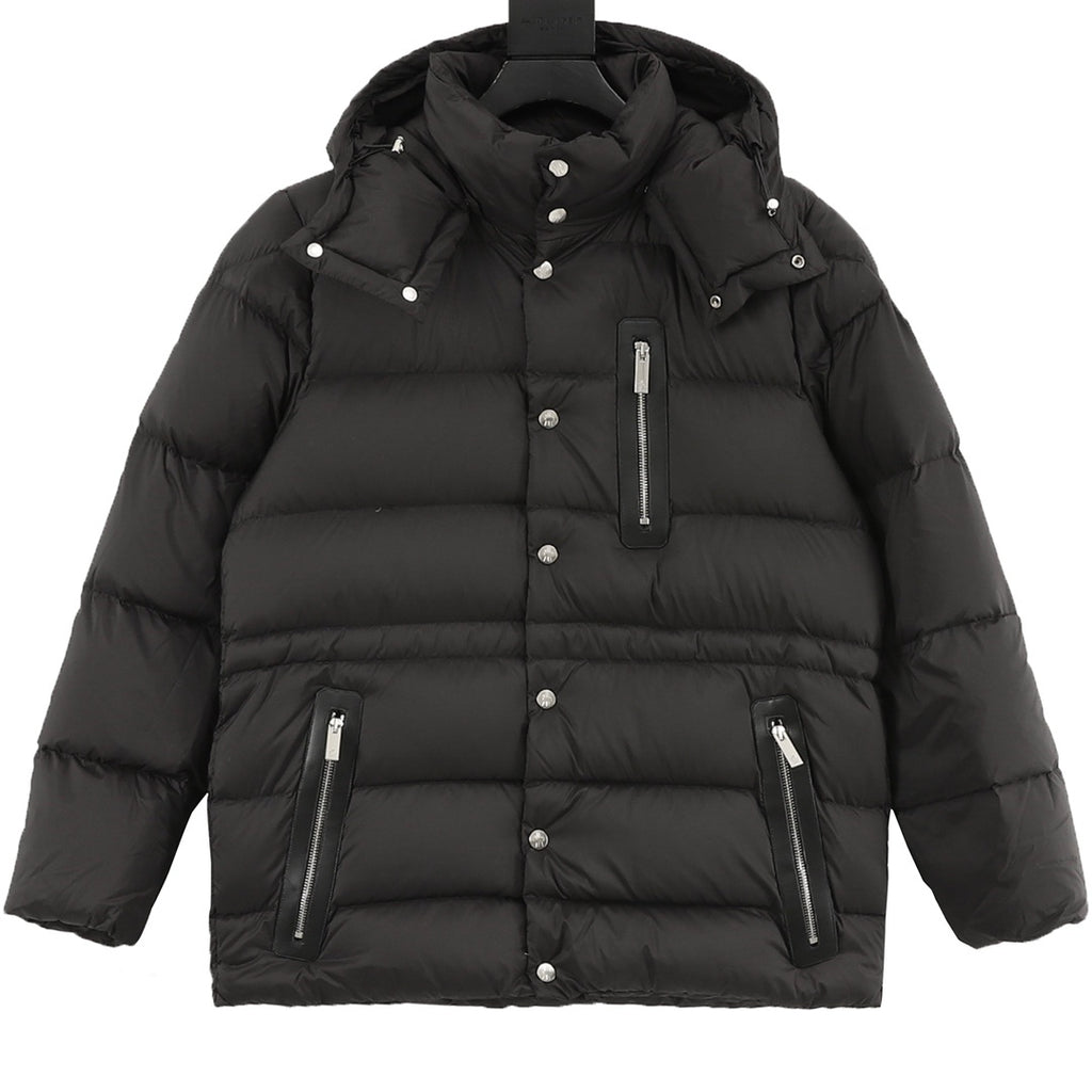 Moncler Hooded Zip-Up Graphic Down Jacket - view 1