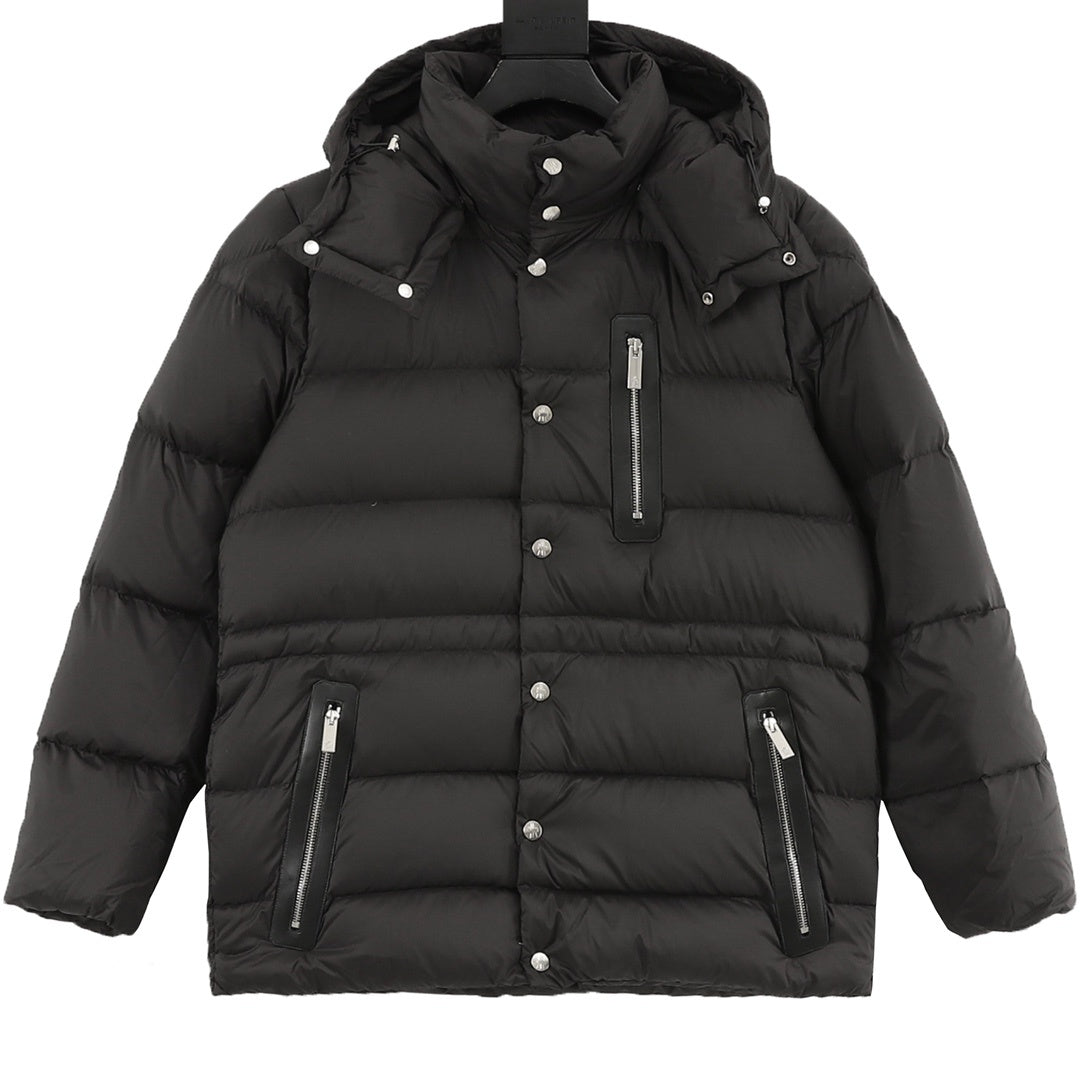 Moncler Hooded Zip-Up Graphic Down Jacket - view 1
