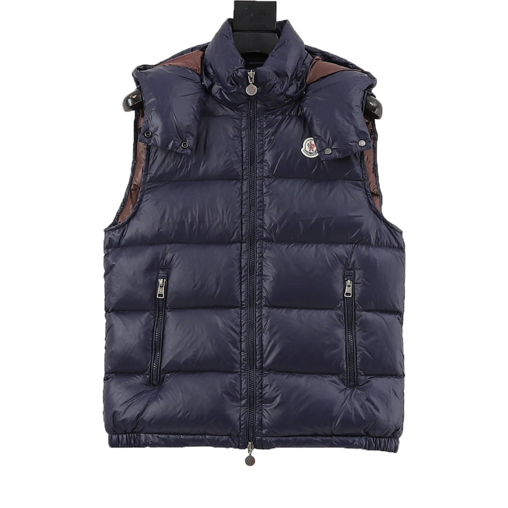 Moncler maya Hooded Zip-Up Logo Vest - view 1