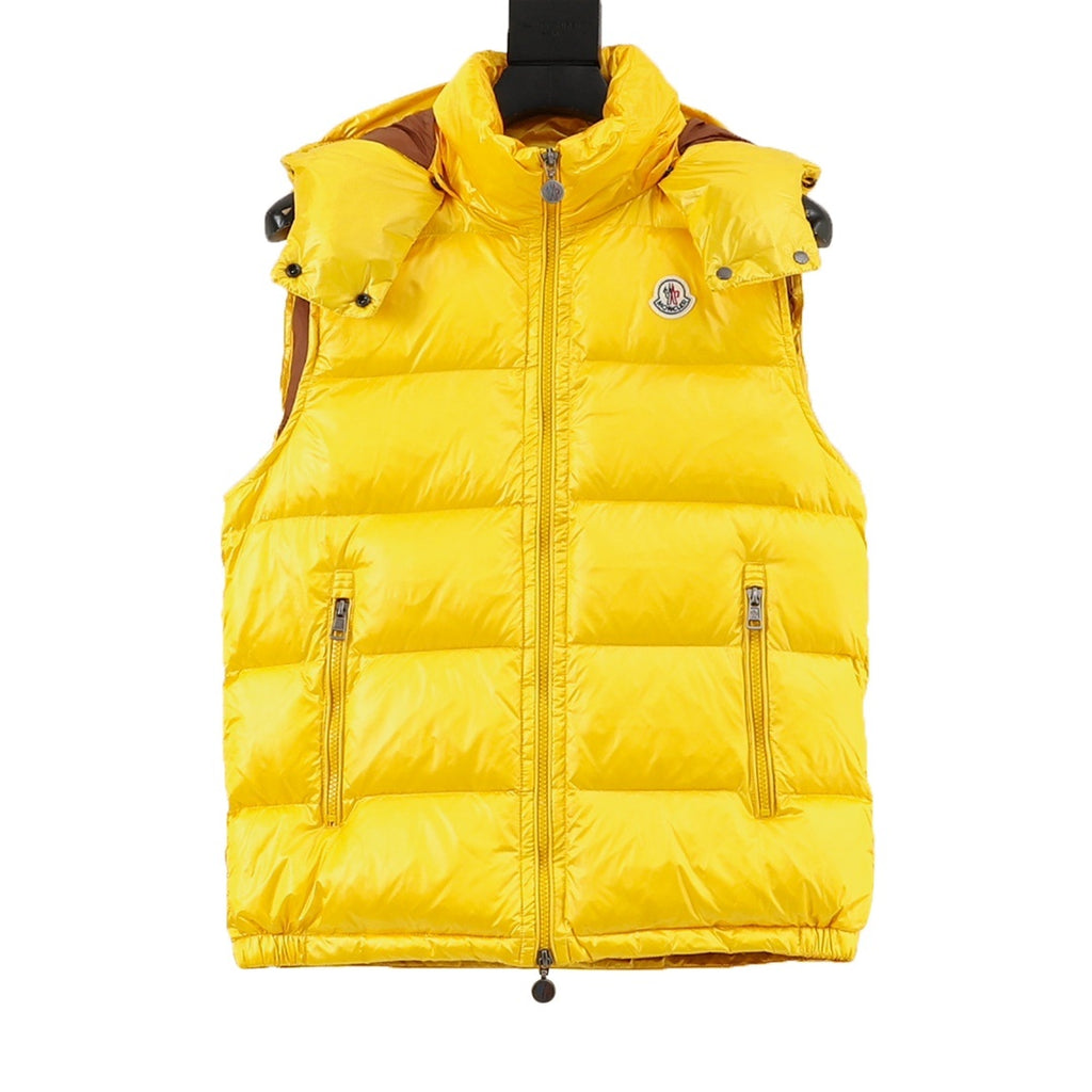 Moncler maya Hooded Zip-Up Logo Vest - view 1