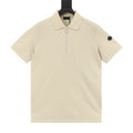 Moncler Zip-Up Logo Lightweight Polo Shirt - view 1