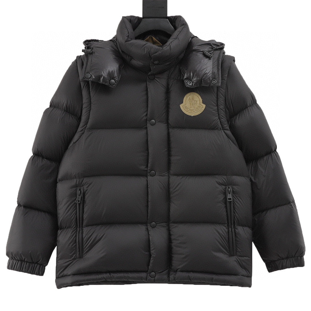 Moncler Hooded Embroidered Down Jacket - view 1