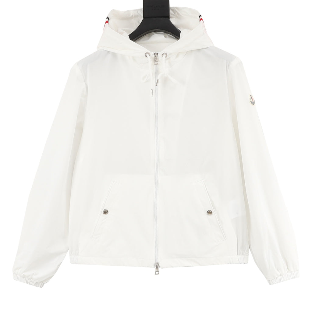 Moncler Hooded Zip-Up Lightweight Jacket - Black - view 1