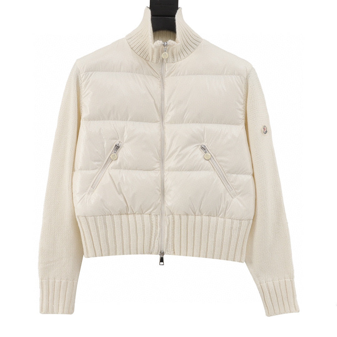 Moncler Embroidered Logo Down Jacket - view 1