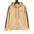 Moncler Hooded Zip-Up Embroidered Sweater - view 1