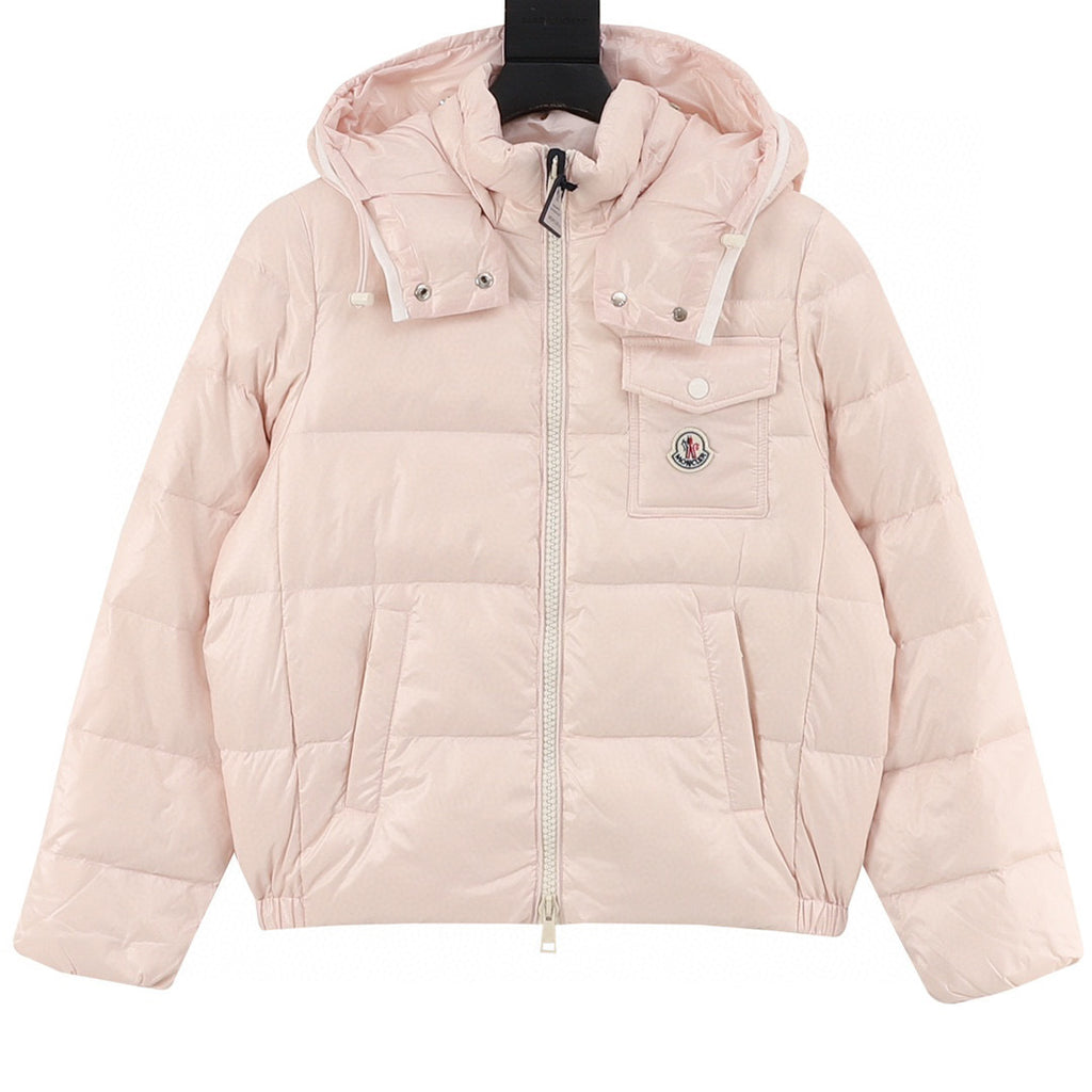 Moncler Women's Hooded Zip-Up Logo Down Jacket - view 1