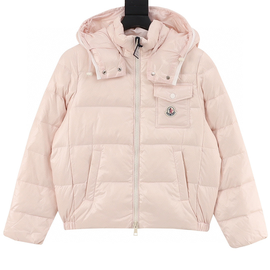 Moncler Women's Hooded Zip-Up Logo Down Jacket - view 1