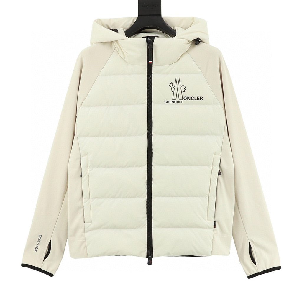 Moncler Hooded Zip-Up Graphic Down Jacket - view 1