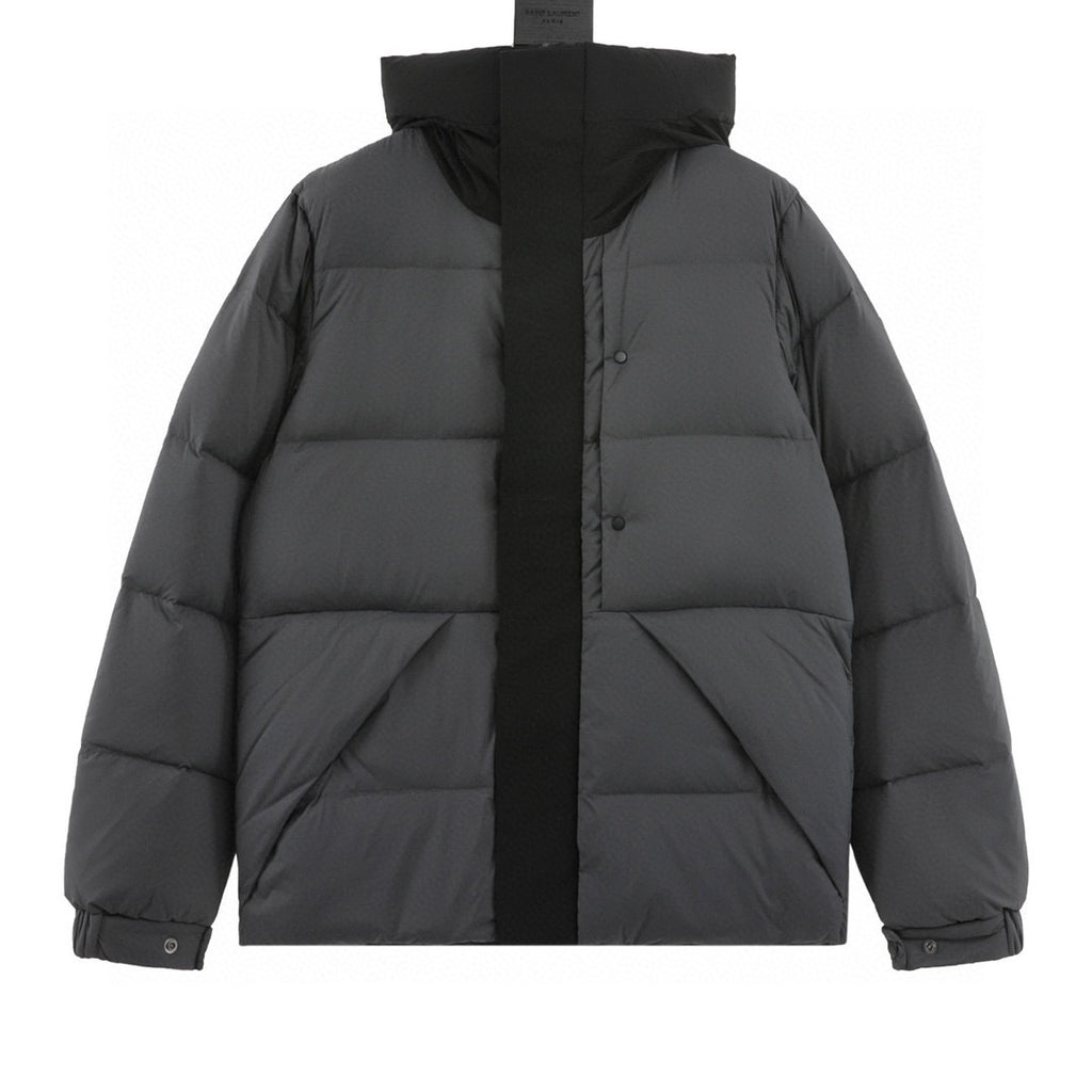 Moncler Hooded Zip-Up Logo Down Jacket - view 1