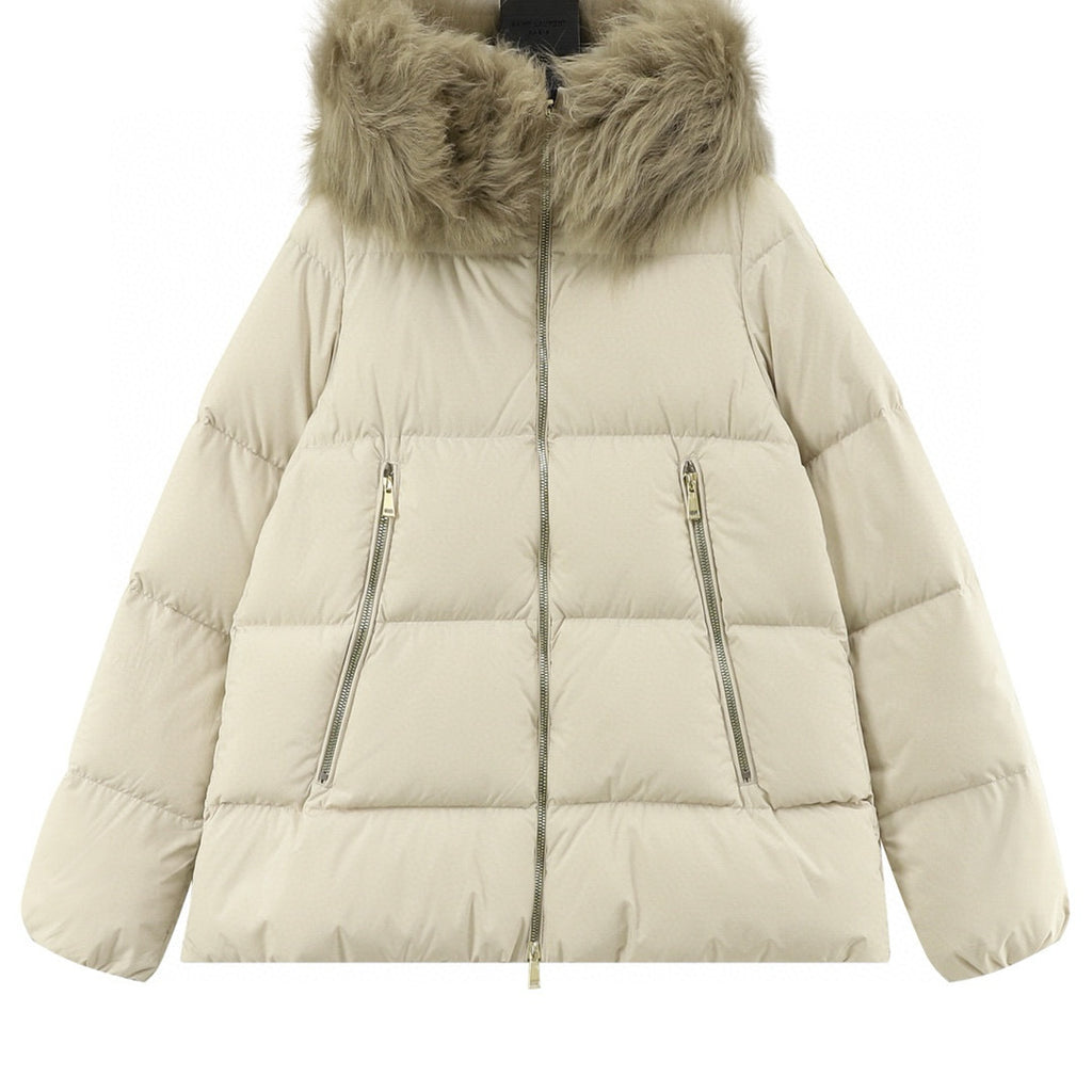 Moncler Women's Hooded Zip-Up Down Jacket - view 1