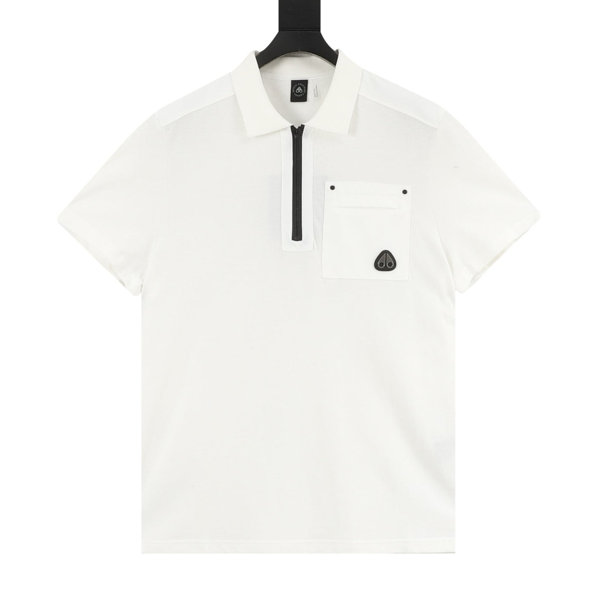 Moncler Zip-Up Logo Polo Shirt - view 1