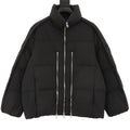 Moncler Zip-Up Embroidered Logo Down Jacket - view 1