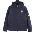 Moncler Men's Hooded Embroidered Lightweight Jacket - Navy - view 1