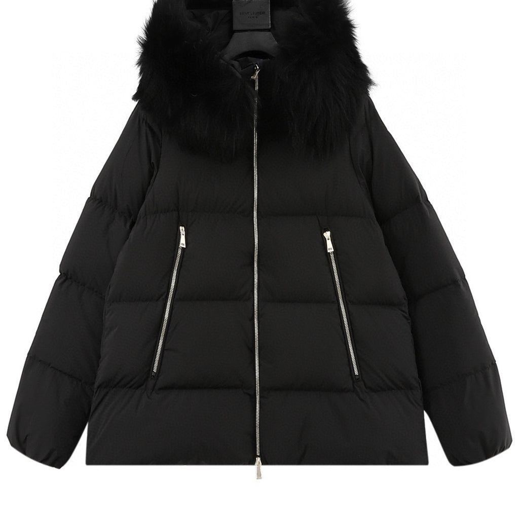 Moncler Women's Hooded Zip-Up Down Jacket - view 1