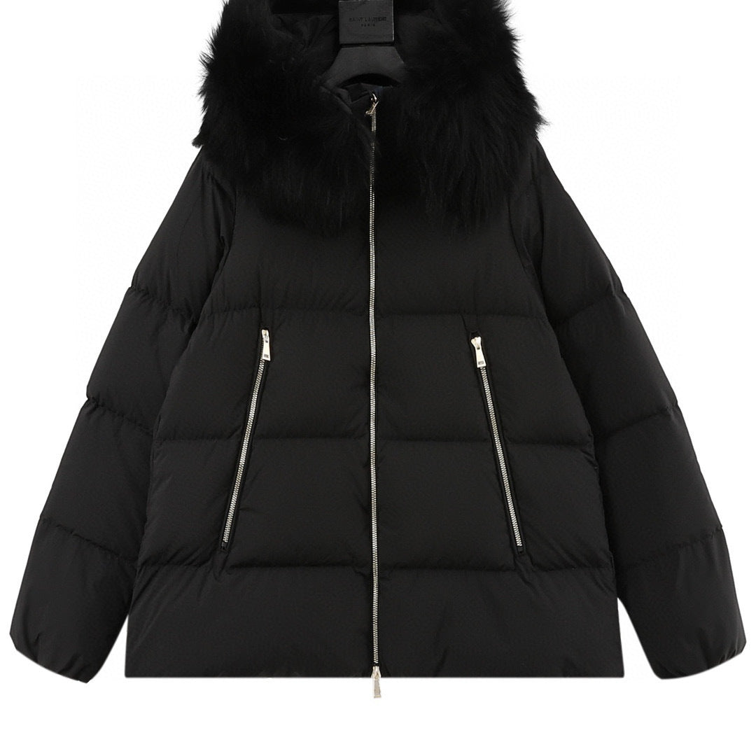 Moncler Women's Hooded Zip-Up Down Jacket - view 1