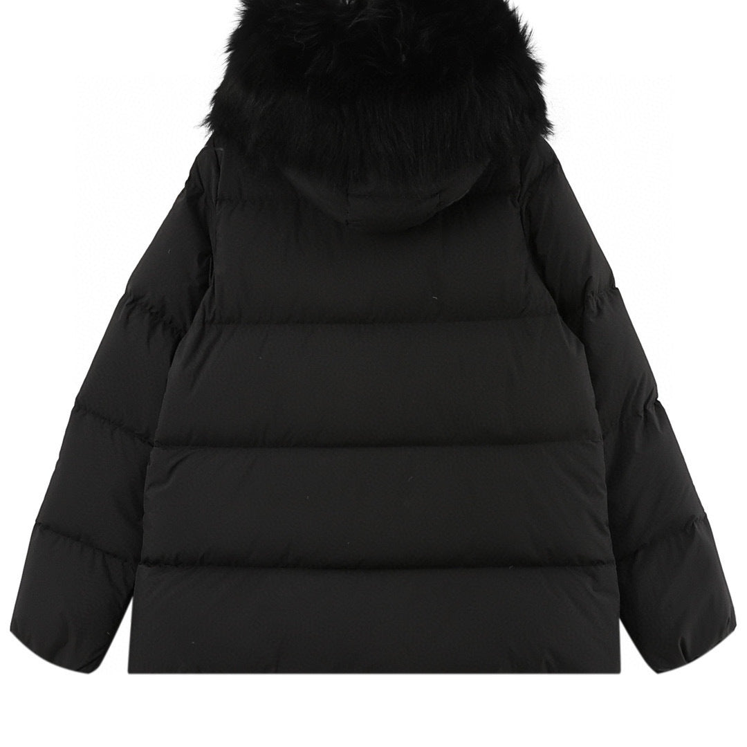 Moncler Women's Hooded Zip-Up Down Jacket - view 2