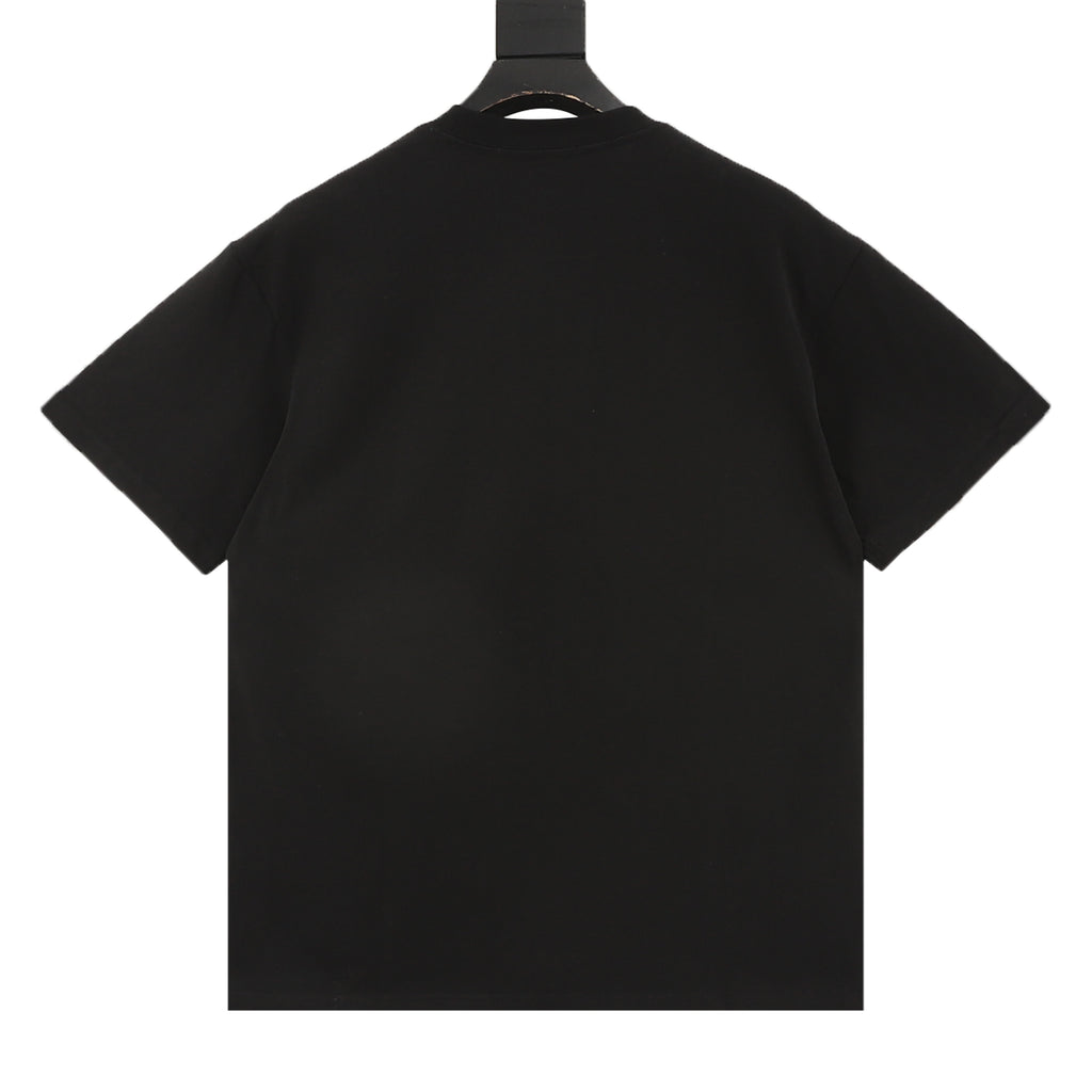 Moncler Embroidered Logo T-Shirt - Black - view 2