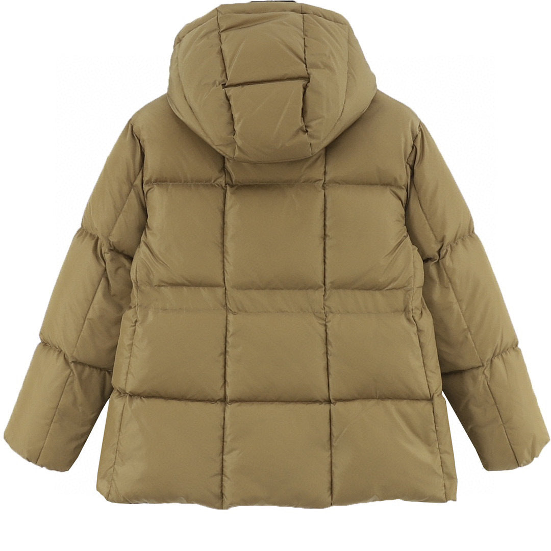 Moncler Women's Hooded Zip-Up Down Jacket - Black - view 2