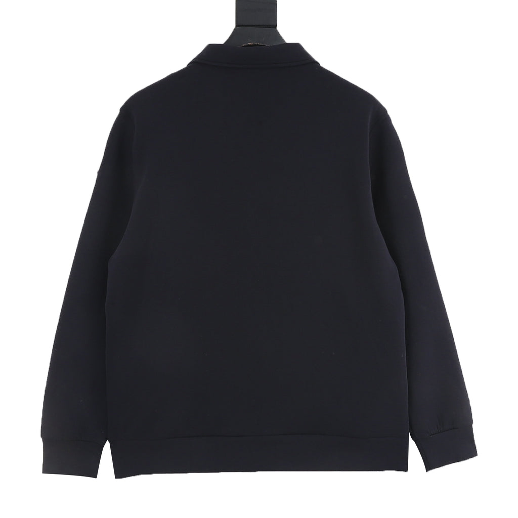 Moncler Zip-Up Embroidered Sweatshirt - view 2