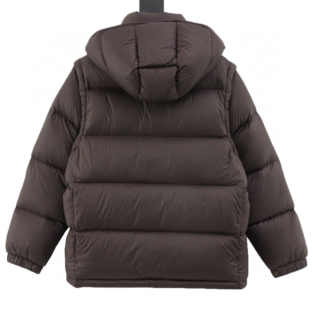 Moncler Hooded Embroidered Down Jacket - view 2