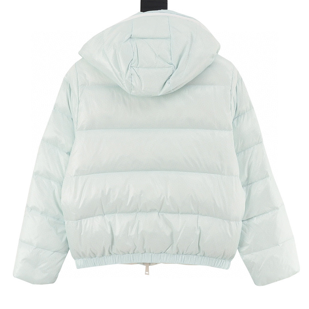 Moncler Women's Hooded Zip-Up Logo Down Jacket - view 2