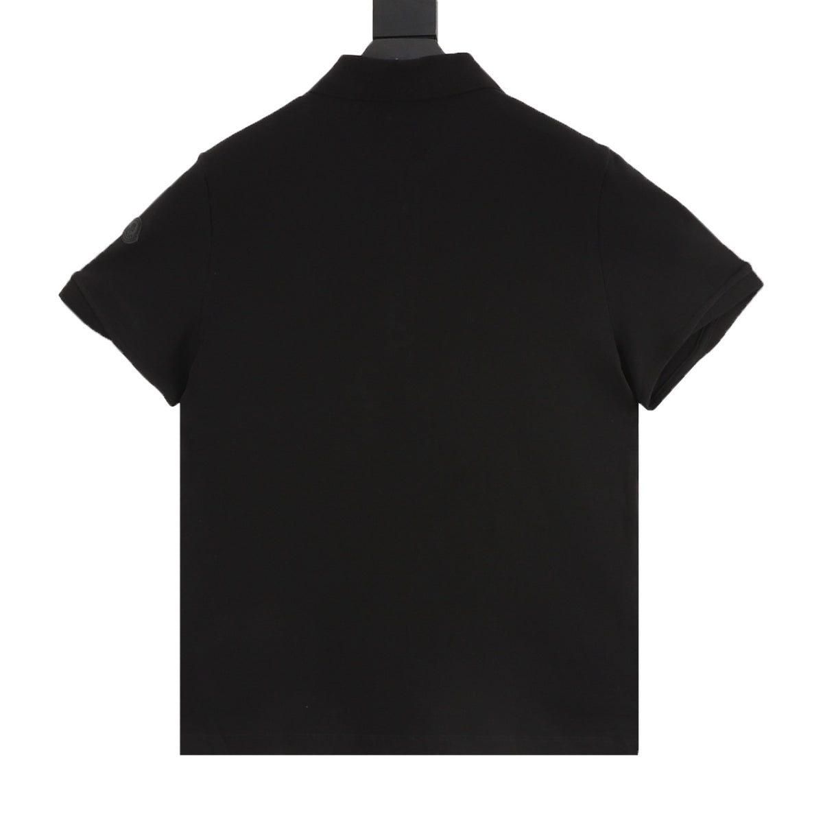 Moncler Zip-Up Embroidered Polo Shirt - Black - view 2