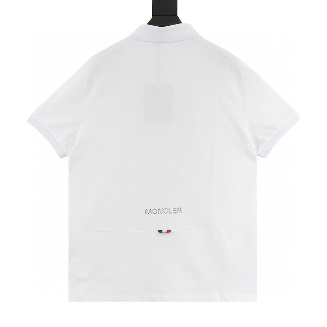 Moncler Embroidered Polo Shirt - Black - view 2