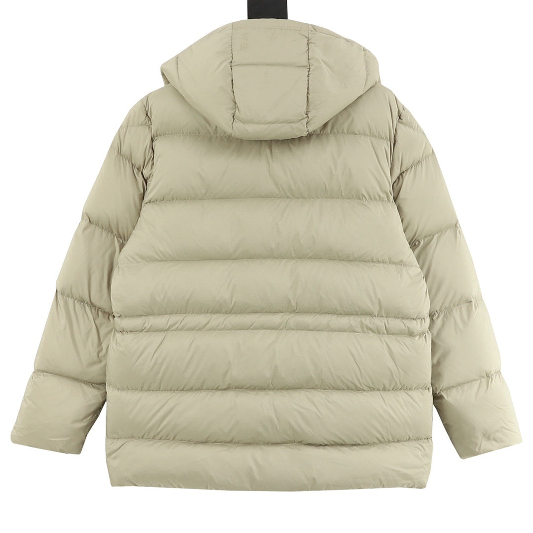 Moncler Hooded Zip-Up Graphic Down Jacket - view 2