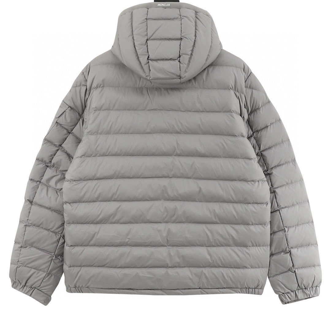 Moncler Hooded Zip-Up Logo Down Jacket - view 2