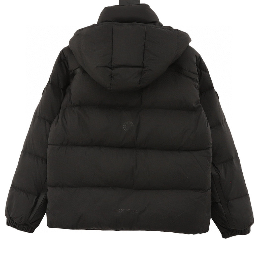 Moncler Hooded Zip-Up Graphic Down Jacket - White - view 2