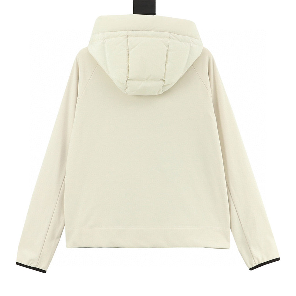 Moncler Hooded Zip-Up Graphic Down Jacket - view 2