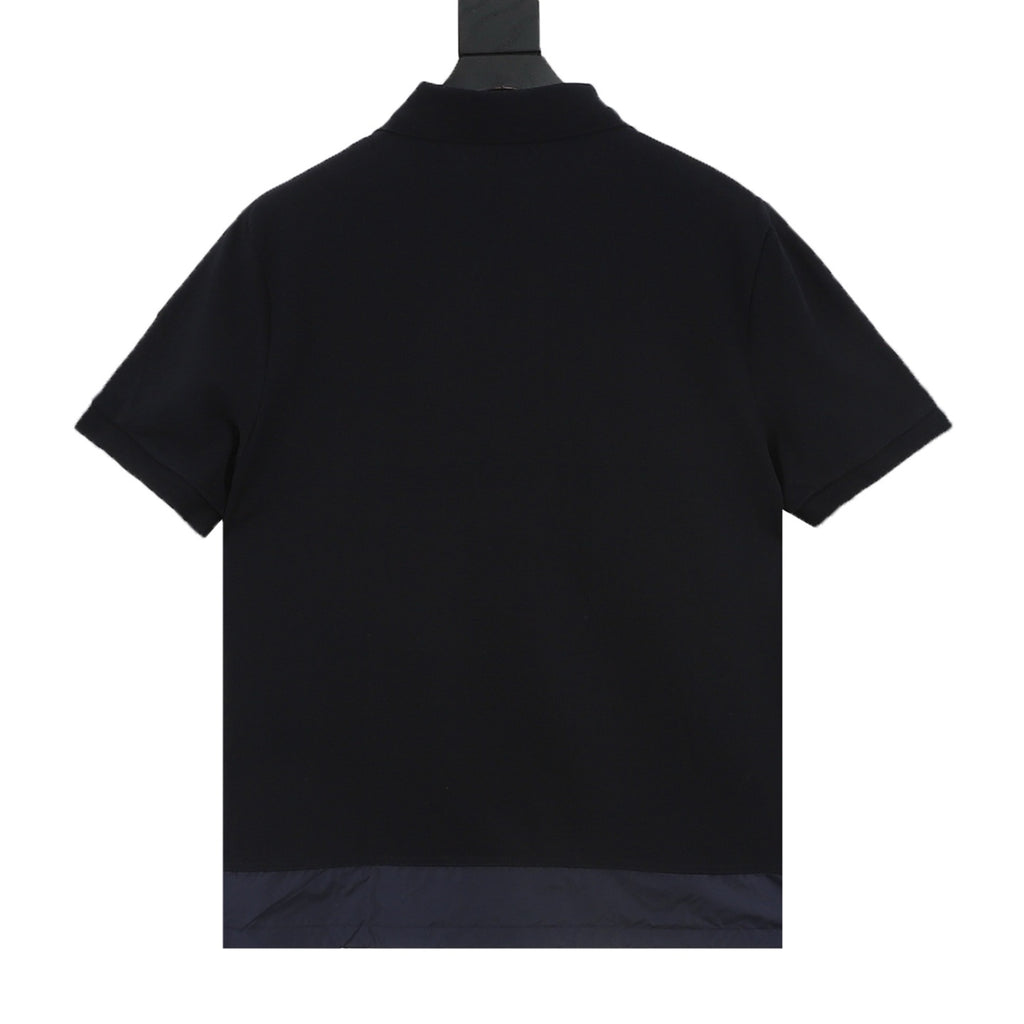 Moncler Zip-Up Embroidered Logo Polo Shirt - view 2