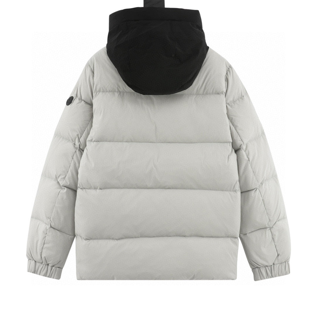 Moncler Hooded Zip-Up Logo Down Jacket - view 2