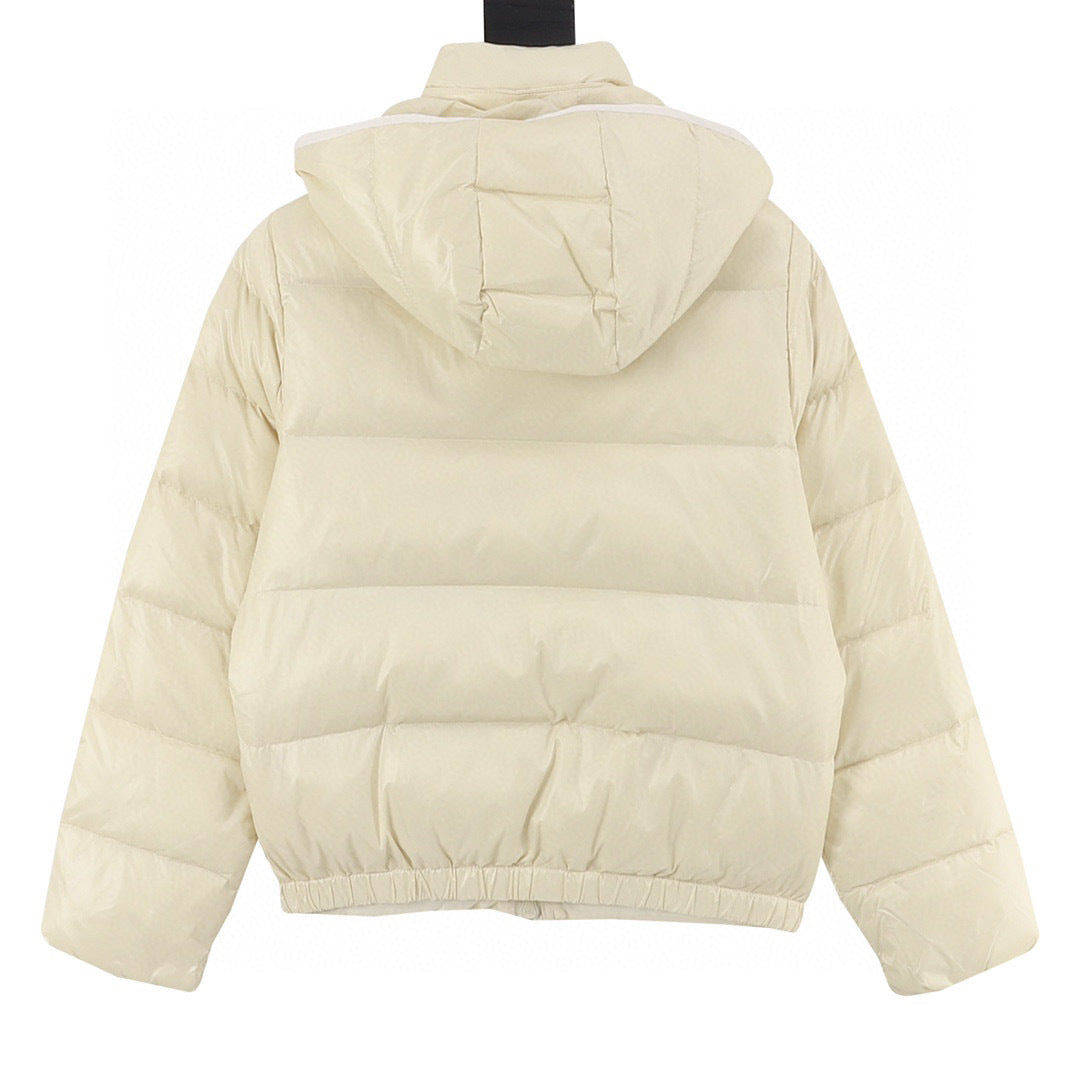 Moncler Women's Hooded Zip-Up Logo Down Jacket - view 2