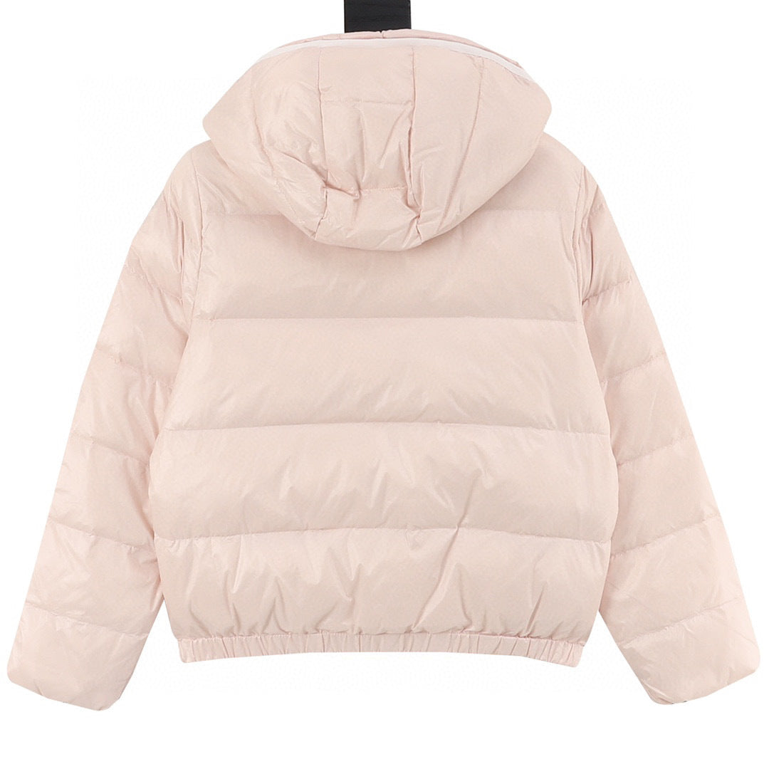 Moncler Women's Hooded Zip-Up Logo Down Jacket - view 2