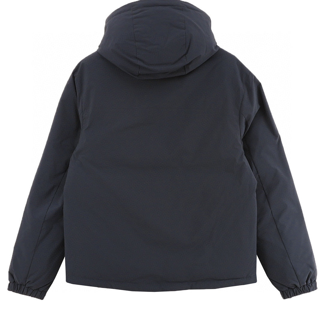 Moncler Hooded Zip-Up Logo Down Jacket - view 2