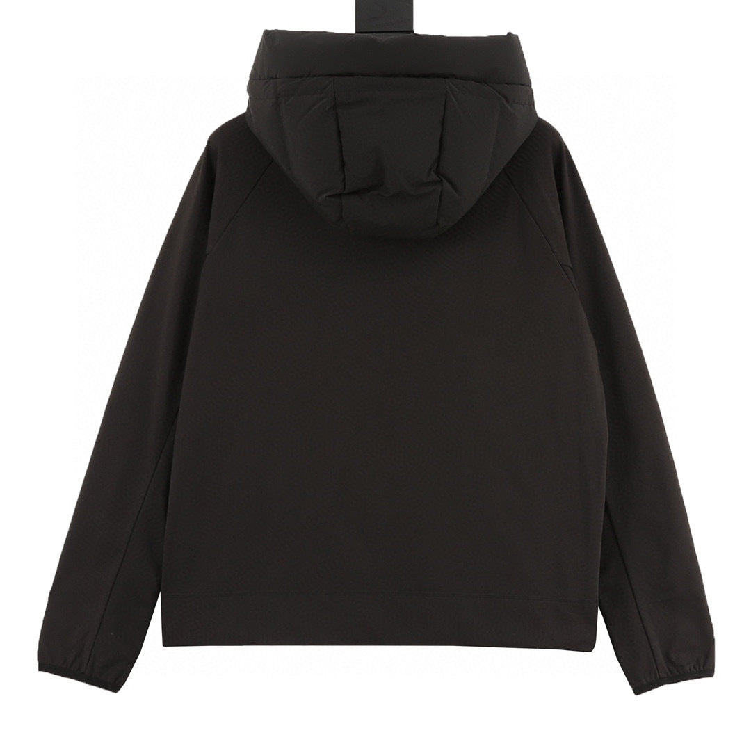 Moncler Hooded Zip-Up Graphic Down Jacket - view 2