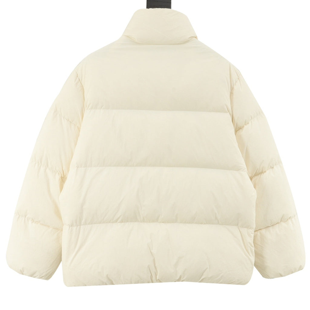 Moncler Zip-Up Embroidered Logo Down Jacket - view 2