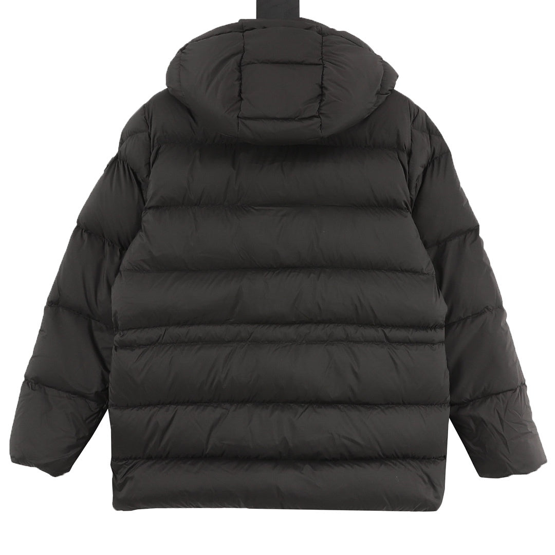 Moncler Hooded Zip-Up Graphic Down Jacket - view 2