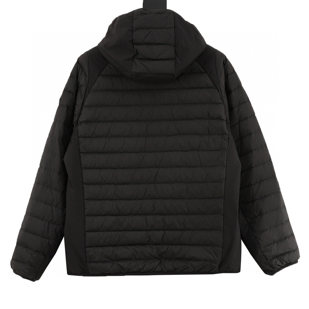 Moncler Hooded Lightweight Down Jacket - Black - view 2